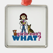Girl Veterinarian Ornament