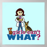 Girl Veterinarian Poster