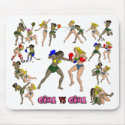 Girl Vs. Girl Boxing Champions mousepads by nassosvakalis Girl Vs. Girl Boxing Champions mousepads