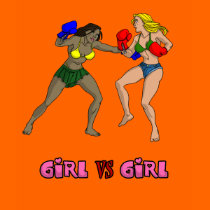 Girl Vs. Girl Boxing Champions t-shirts