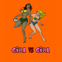 Girl Vs. Girl Handball t-shirts