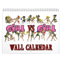 Girl Vs. Girl Wall Calendar
