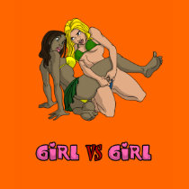 Girl Vs. Girl Wrestling t-shirts