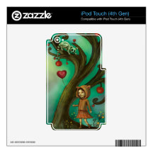 Girl Who Loves Lemurs iPod Touch 4G Decal