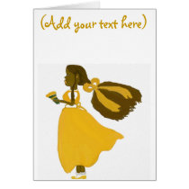 Girl wind (customizable card)