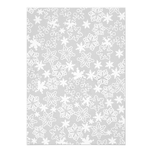 Girl Winter Wonderland Snowflake Invitation