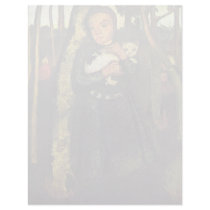 Girl With A Cat In The Birch Forest By Modersohn- Letterhead Template
