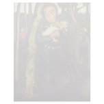 Girl With A Cat In The Birch Forest By Modersohn- Letterhead Template