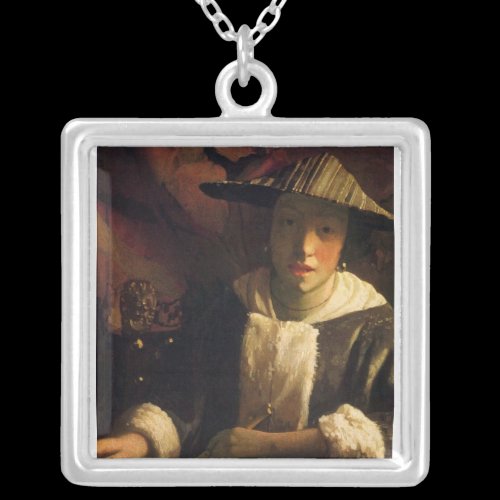 Girl with a flute by Johannes Vermeer Custom Jewelry