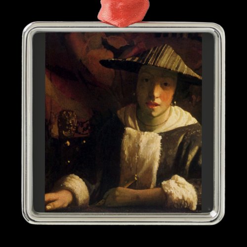 Girl with a flute by Johannes Vermeer Ornament