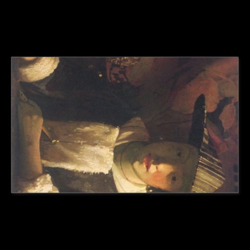 Girl with a flute by Johannes Vermeer Stickers