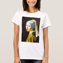 girl with a pearl earring t-shirts by laketrees girl with a pearl earring t-shirts