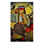 Girl with a Raven Business Card Template