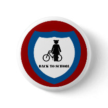 Girl with bike - Badge buttons by cycreation Girl with bike - Badge buttons