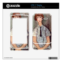 Girl with blouse by Amedeo Modigliani Skin For HTC 7 Trophy