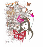 girl with butterflys t-shirt