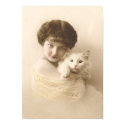 Girl With Cat posters by vintagetreasurechest Girl With Cat posters