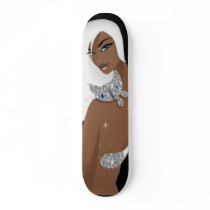 Girl with Cat skateboards by darshe40 Girl with Cat skateboards
