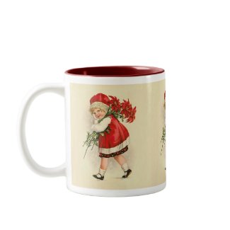 Ellen H. Clapsaddle: Girl with Christmas Flowers