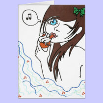 Girl with Cupcake cards