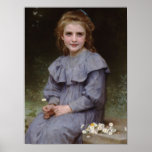 Girl with Daisies Print