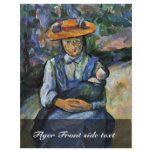 Girl With Doll By Paul Cézanne (Best Quality) Custom Flyer