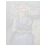 Girl With Doll By Paul Cézanne (Best Quality) Customized Letterhead