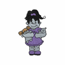 Girl with Dolls embroidered shirts