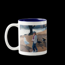 Girl With Geese Mug by pennysart Girl With Geese Mug