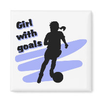 Girl with goals magnet
