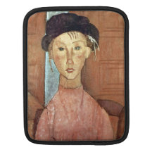 Girl with Hat by Amedeo Modigliani Sleeves For iPads