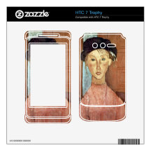 Girl with Hat by Amedeo Modigliani HTC 7 Trophy Skins