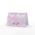 Girl with Hearts Baby Shower cards by new_baby Girl with Hearts Baby Shower cards