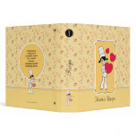 Girl with Hearts Motif - Binder