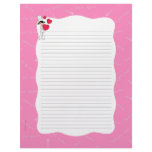 Girl with Hearts Motif - Personalized Letterhead