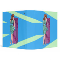 Girl With Huge Gift Vinyl Binder