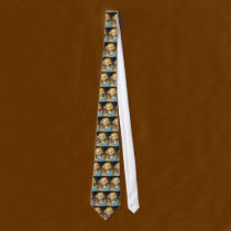 Girl with Kitten - Vintage Art ties