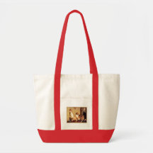 Girl with Pet Sheltie Tote Bag