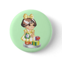 Girl with presents buttons