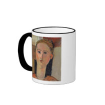 Girl with red hair, 1915 coffee mugs