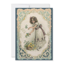 Girl with Roses invitations