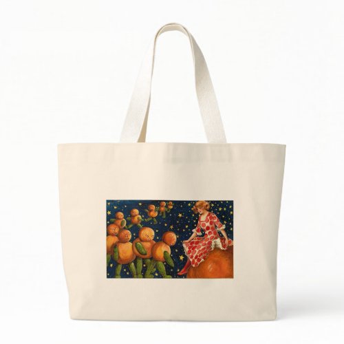 Girl with Scary Pumpkins bag