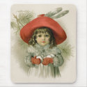 Girl with Snowballs mousepads