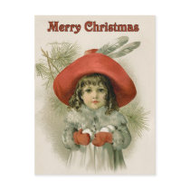 Girl with Snowballs postcards