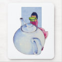 Girl with Tea Mousepad