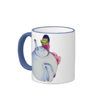 Girl with Tea Mug mugs