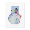 Girl with Tea Postcard