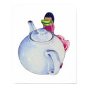 Girl with Tea Poster posters by floatinglemons Girl with Tea Poster posters