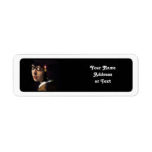 Girl with the Graduation Hat (Pearl Earring) Return Address Label