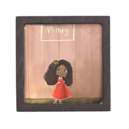 girl with the textured hair premium keepsake boxes